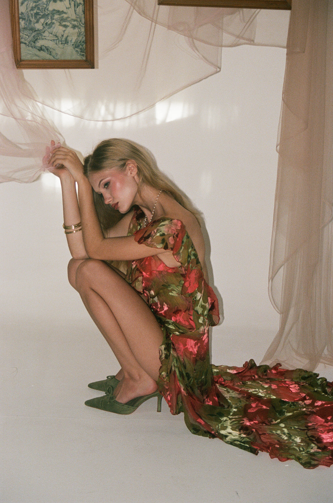 Gaia Goddess of the Sun Silk Dress