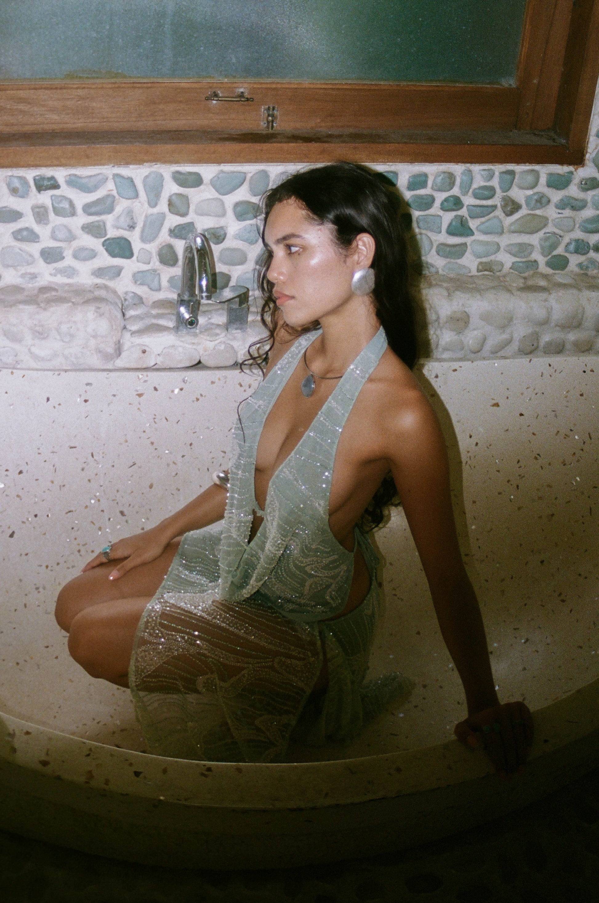 Aquamarine Embellished Top