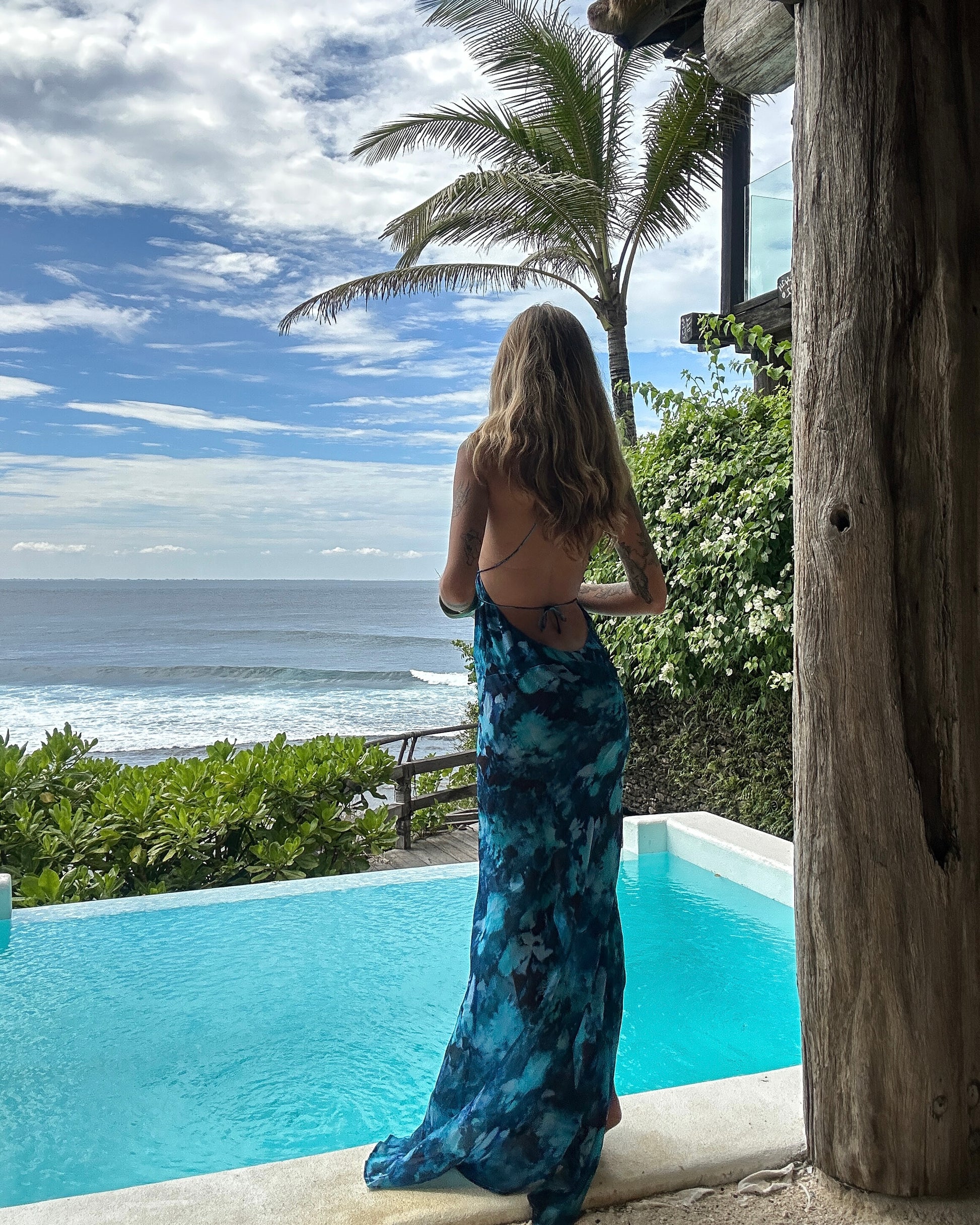 Pisces Moon Silk Dress