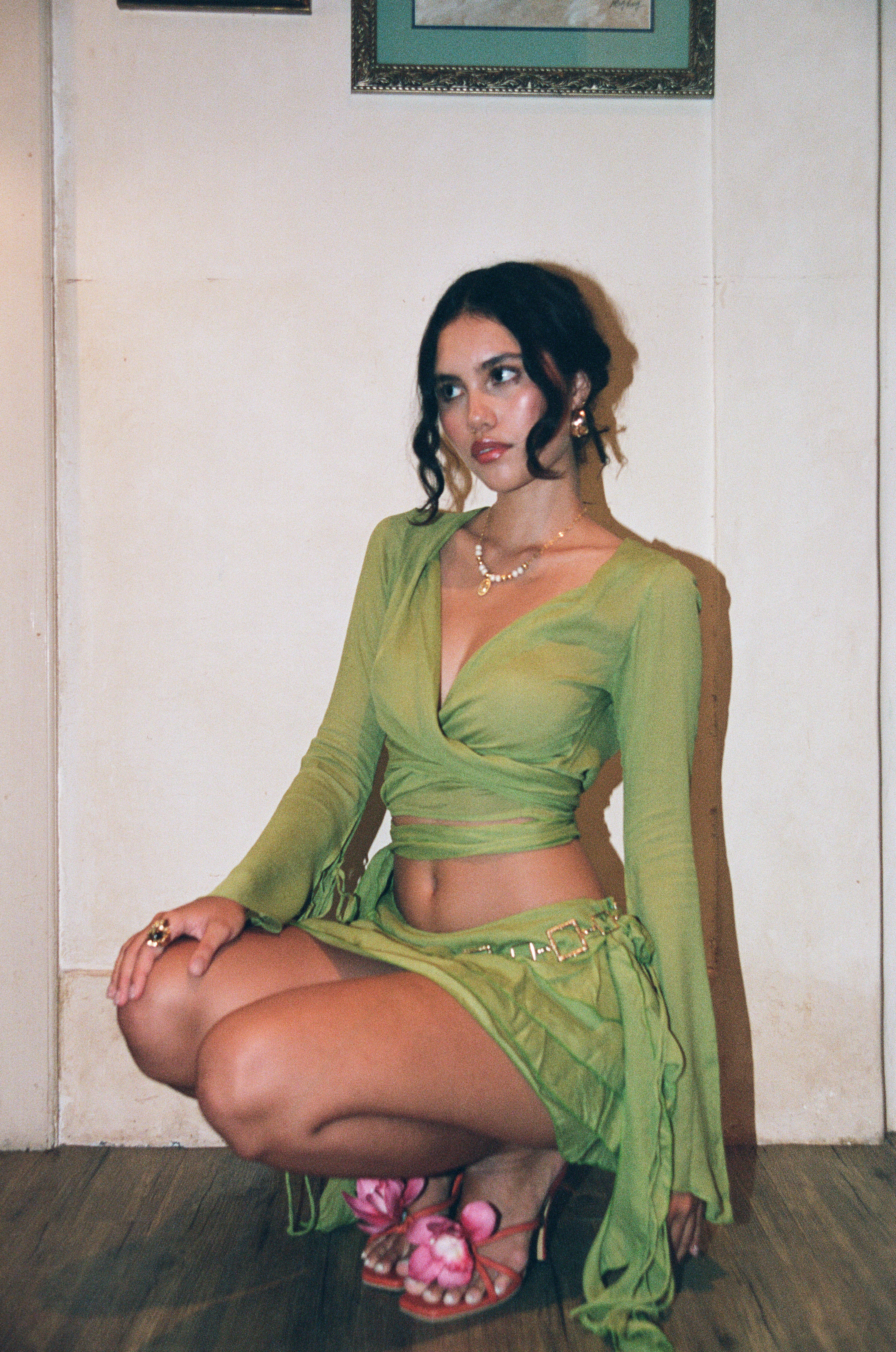 Lima Bima Frill Wrap Crop