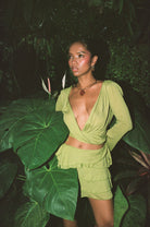 Lima Bima Frill Wrap Crop