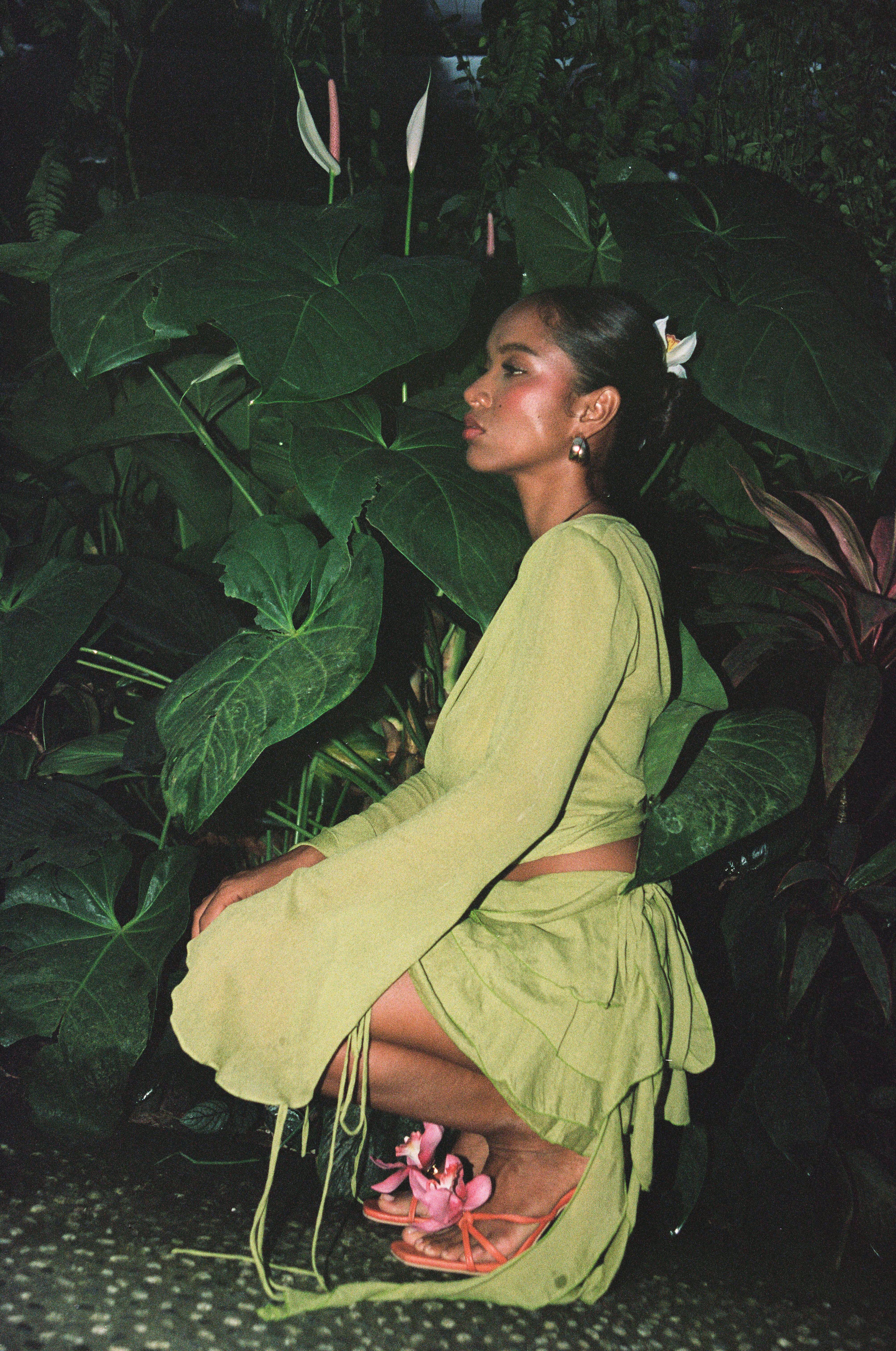 Lima Bima Frill Wrap Crop