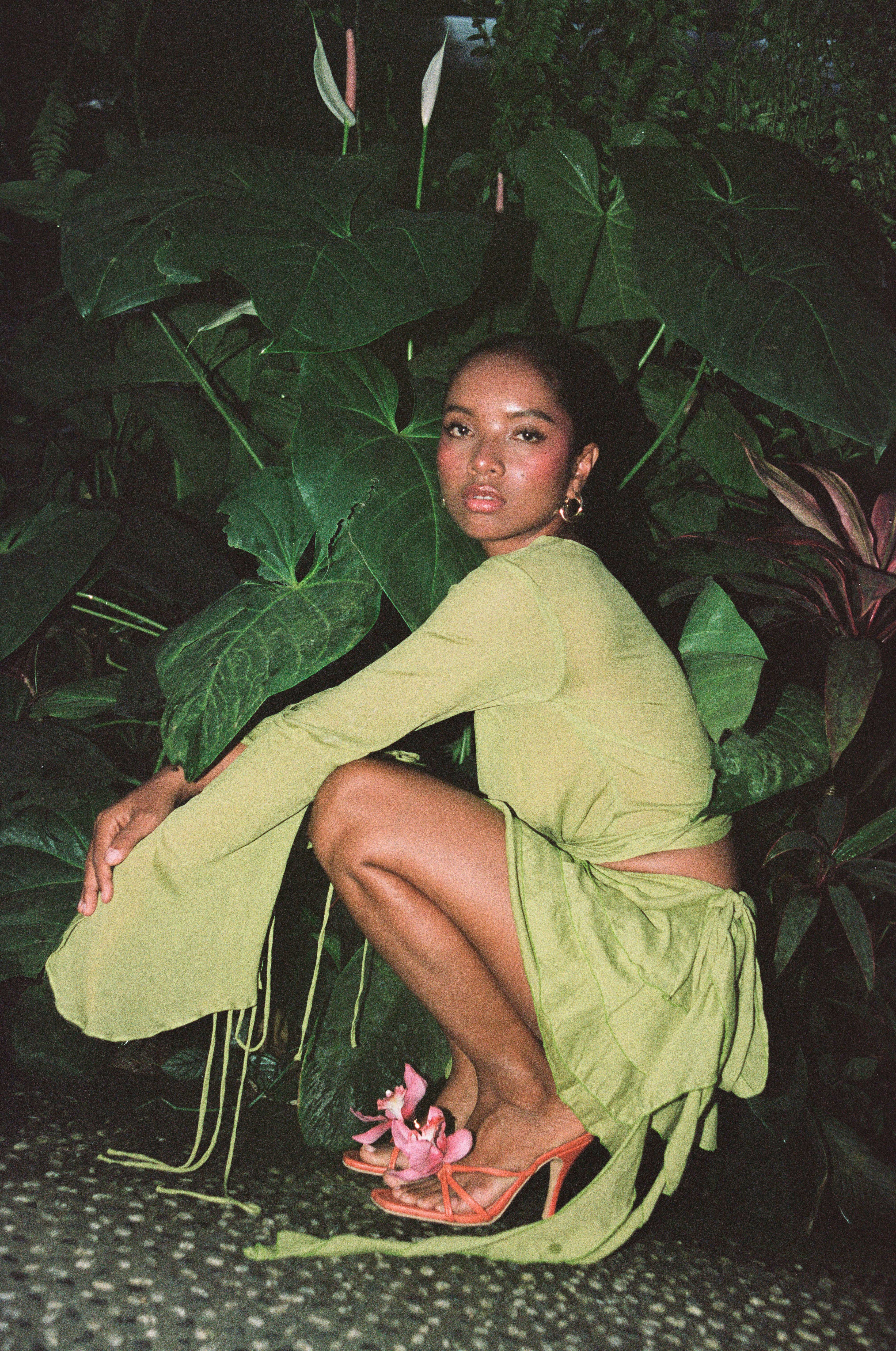 Lima Bima Frill Wrap Crop