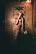 Goodbye Kiss Embellished Maxi Dress