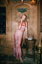 Goodbye Kiss Embellished Maxi Dress