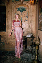 Goodbye Kiss Embellished Maxi Dress