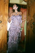 Mauveas Mystic 100% Silk Dress