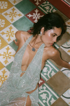 Aquamarine Embellished Top