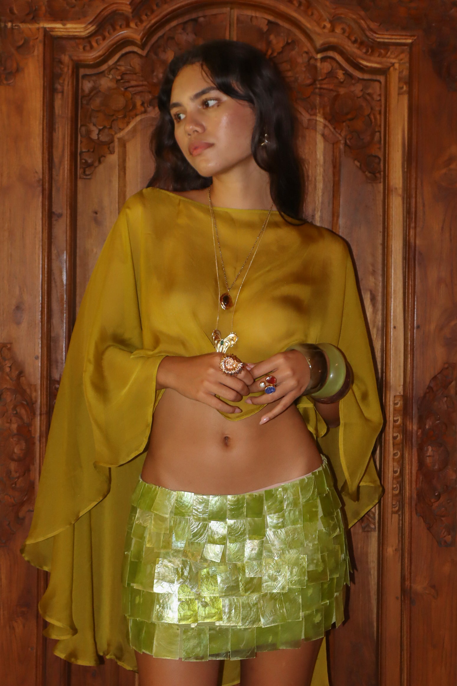 Marina Verde Seashell Skirt