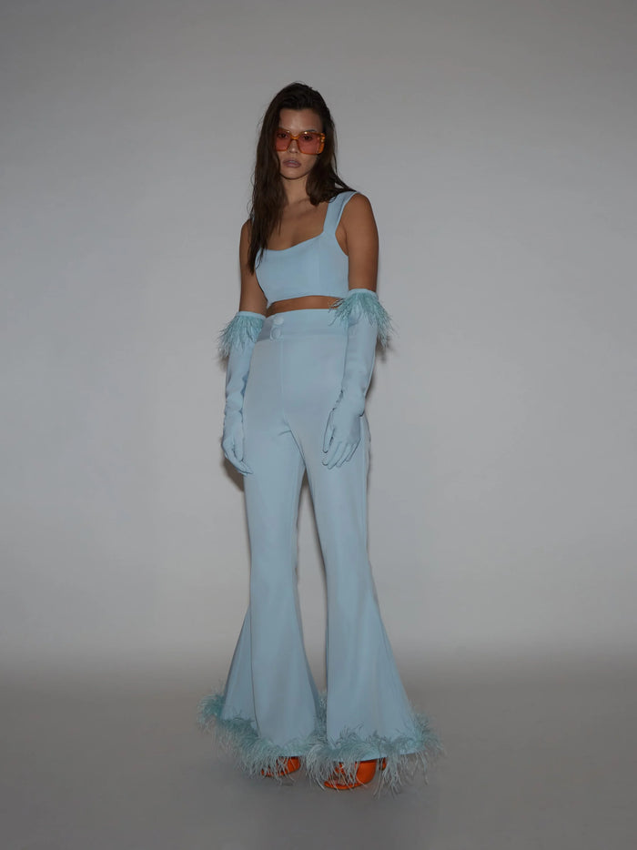 Go Your Own Way Flares Co Ord - Baby Blue