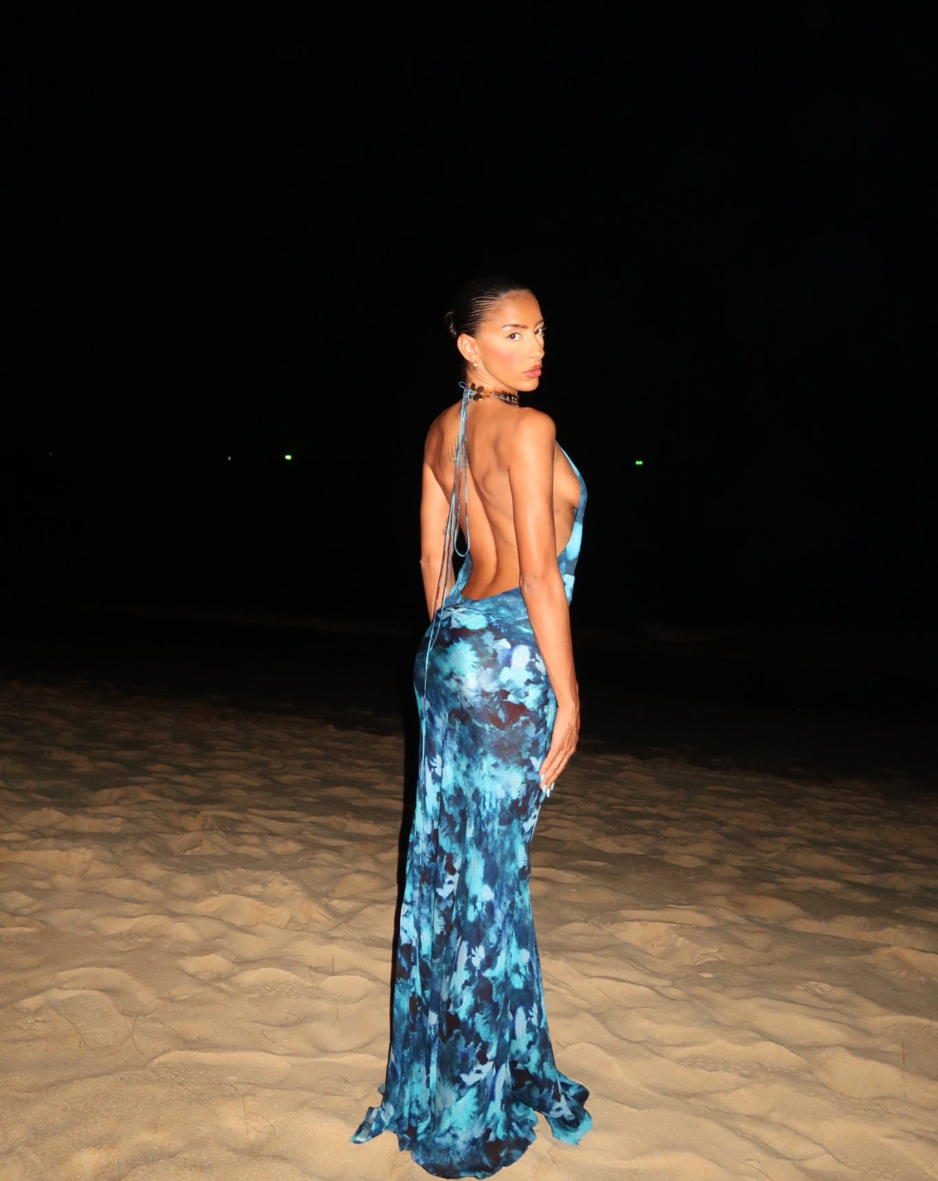 Pisces Moon Silk Dress