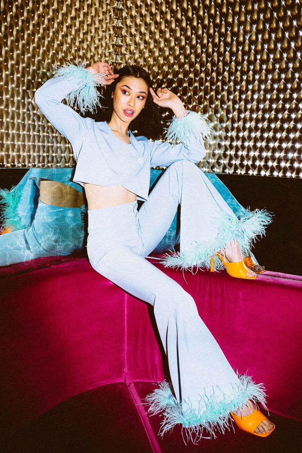 Pale blue 2025 cropped jacket